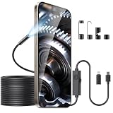 Endoscope Camera with Light, 16.4ft Waterproof, iPhone/Android