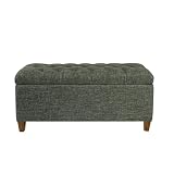 HomePop Ainsley 40 Inch Storage Ottoman