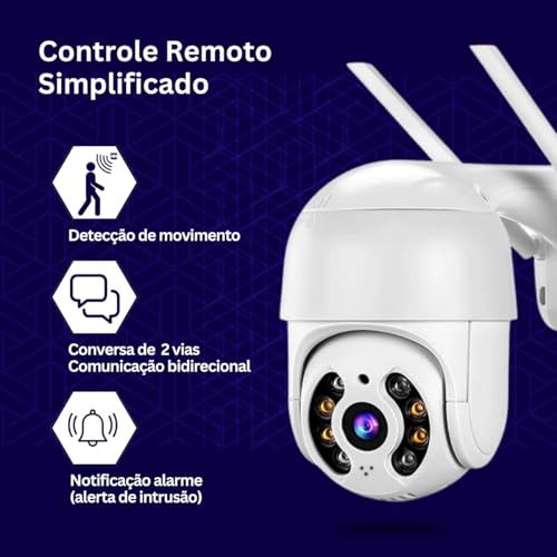 Câmera Ip Wifi 5g Segurança Externa 360 Espiã Full Hd