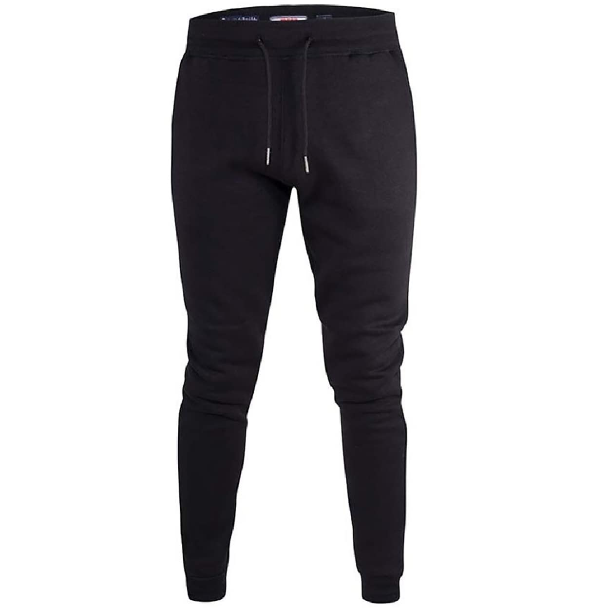 D555 Men's Kingsize Brandon Cuffed Joggers Black 6XL Black