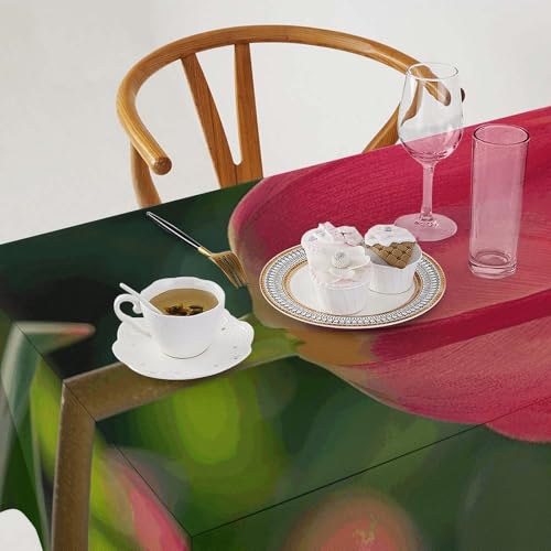 Nappe rectangulaire imperméable Blooming in The Garden 140x279 cm pour table de cuisine - 4