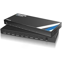 موزع HDMI 1x8 بدقة 4K من NEWCARE، 1 في 8 منافذ، موزع HDMI يعمل بـ 8 منافذ، موزعات HDMI بـ 8 اتجاهات تدعم 4K و2K عند 30 هرتز ثلاثي الأبعاد لمشروع شاشة التلفزيون، موزعات مرآة للفصول الدراسية والعروض التقديمية والمعارض