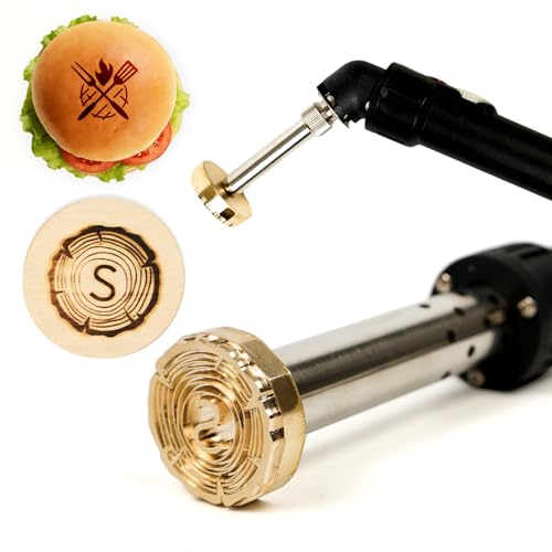 Custom Electric Branding Iron For Wood, Temperature-Controlled Wood Branding Iron, Personalized Logo Branding Irons, Metal & Letter Stamp for Leather, Food, Burger and Woodworking - DIY Tool and Gift
