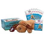 SmartPetLove Original Snuggle Puppy Heartbeat Stuffed Toy for Dogs - Pet Anxiety Relief and Calming Aid - Comfort Toy for Behavioral Training - Plus 6 Heat Packs (Biscuit)