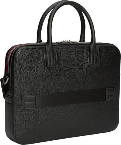Bolsa delgada para computadora Tommy Hilfiger antirrayaduras maletín negro ligero 3
