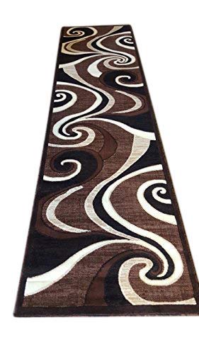 Modern Contemporary Runner Area Rug Brown Carpet King Design 144 ( 2 Feet X 7 Feet 3 Inch ) #TOP8