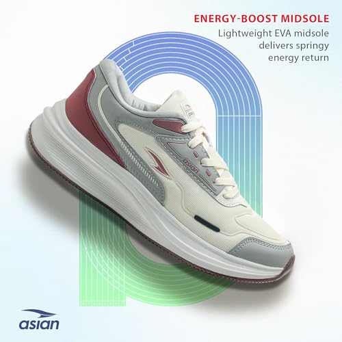 Image of ASIAN Olivia-13 Women's Running Shoes | Knit Mesh Walking Sneakers with Stylish Design, Bouncy Midsole & Steady Outsole | Lightweight Comfort, Travel & Work