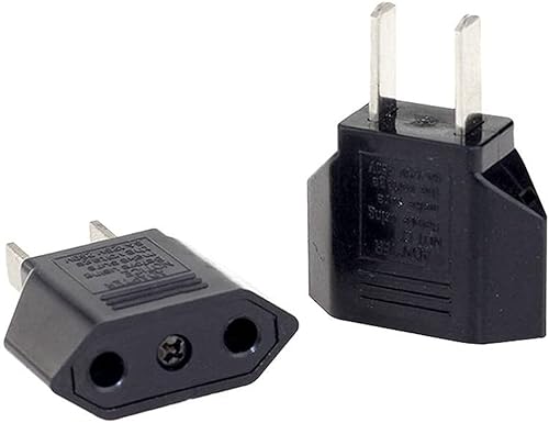 Miniatura 5 de ALINNA Adaptador de enchufe de viaje UE Europa a Estados Unidos América Convertidor de corriente de CA (paquete de 3)