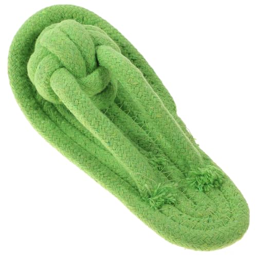 Yardwe Rope Slippers for Dogs Pet Teething Toys Made from Cotton Chewing Toys for Puppies Random