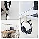 Luabue Kopfhörer Ständer Weiß PC-Gaming-Headset-Haken-Halterung mit 360° Verstellbarer drehbarer Armklemme und integriertem Kabelclip
