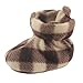 Luvable Friends Plaid Fleece Cushioned Booties
