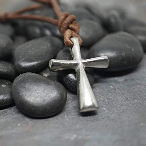 Surfer Cross Distressed Leather Cord Surf Necklace Jewelry Abercrombie Fitch Style Active #TOP2