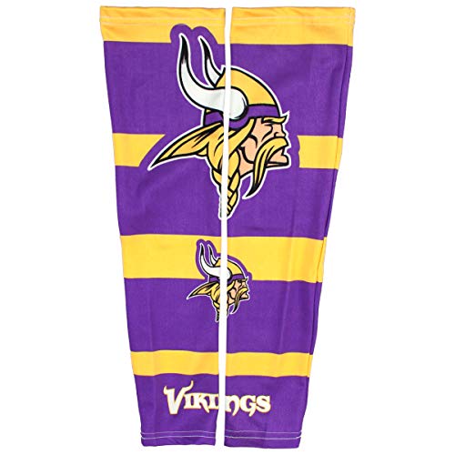 Littlearth Unisex-Adult Nfl Minnesota Vikings Strong Arms Tattoo Sleeves , Team Color, 17” Wrist To Bicep #TOP2
