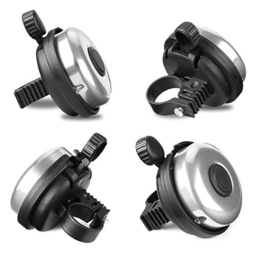 Classic Bike Bell, Aluminum Bicycle Bell, Loud Black-Right Hand Use-1 pack - Picture 22 of 253