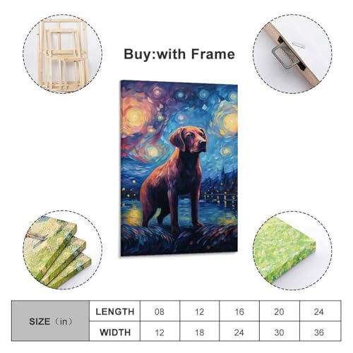 Tableau Labrador photo murale ideale pour relooker salon vide - 2