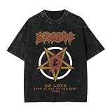 Exo-dus Band Men T Shirt Vintage Oversized Crew Short Sleeve Funny Daily Shirt Summer Beach Tops Outdoor Tee for Hiking Large