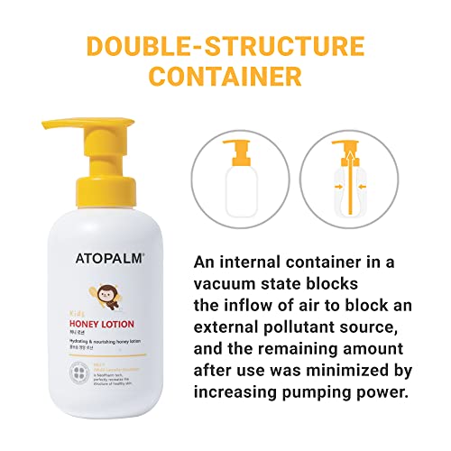 Atopalm Kids Honey Lotion 10.1 Fl. Oz, 300Ml, Manuka Honey Moisturizing Body Lotion For Sensitive Skin, Hypoallergenic, Long-Lasting Hydrating Skincare For Dry Skin, Nourishing Facial Moisturizer #TOP5
