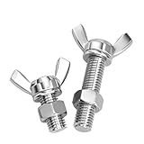 Jeu de boulons et écrous à oreilles en acier inoxydable 316, vis et écrous papillon M4 M5 M6 M8 M10