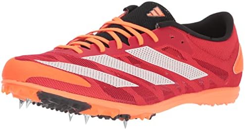 adidas Unisex Adizero XCS Track and Field Shoe, Vivid Red/White/Beam Orange, 12.5 US Men