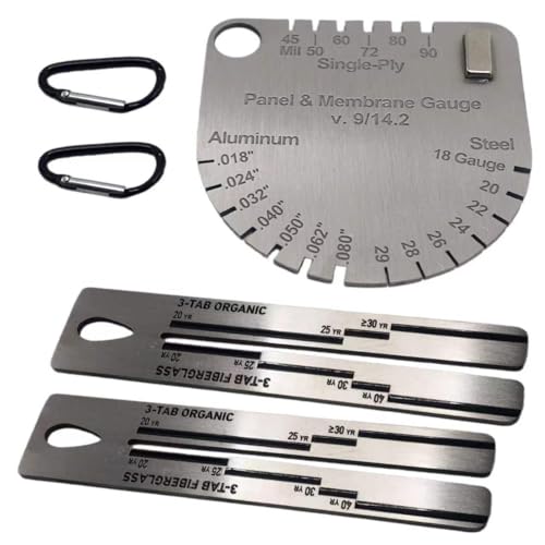 4/09 Shingle Gauge Panel & Membrane Gauge Shingle Measuring Tool for Roof Shingle