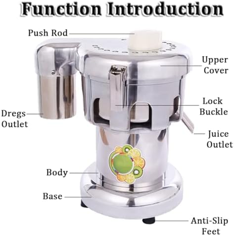 High Power 550W Stainless Steel Centrifugal Juicer for Cold Press Juice, Nut Milk & Fresh Vegetables, Extra Large 80mm Feeding Chute for Effortless Juicing
