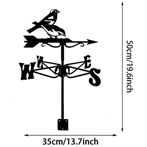 Girouette mini pinsons piquet stable contre vent pour scène de ferme
