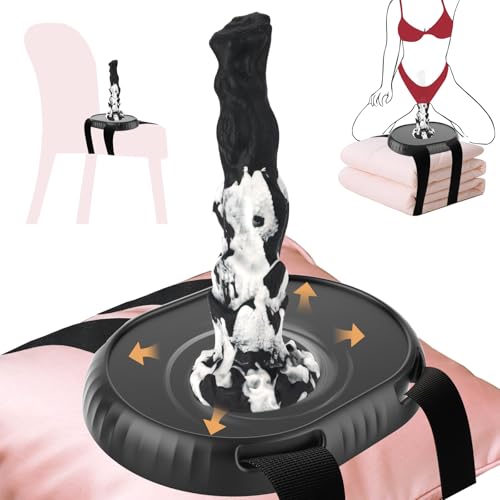 YQlove Saugfuß Dildo Halter, Zwei verstellbare Bänder zur Befestigung an Kissen oder Möbeln, kann Starker Halt für Saugfuß-Toys, Am Körper tragbar, Sexspielzeug(Ohne Dildos oder andere Saugfuß-Toys)