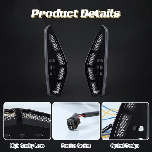 Luces de circulación diurna para Civic 2025 con luz LED DRL de 12V 3