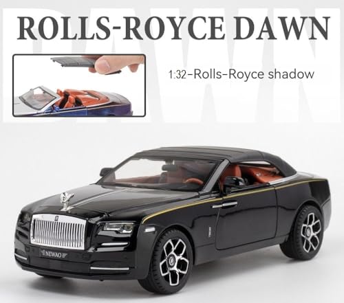 Image of Invite 1:32 Scale Rolls‑Royce Dawn | Alloy Metal Pull Back Toy Car with Light & Sound | Openable Doors, Bonnet & Trunk | Removable Roof | Collector & Cake Decoration Toy [Colors as Per Stock]