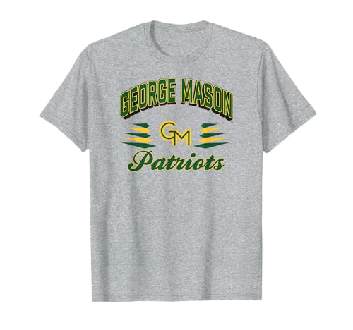 George Mason Patriots Retro Diamond Gray Officially Licensed T-Shirt