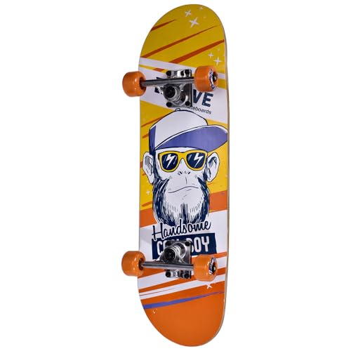Skateboard 28" Move Cool Boy, planche en bois pour enfant débutant