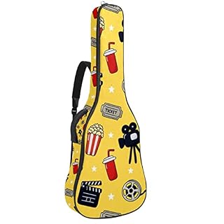 Étui de guitare avec motif licorne mignon sans couture – Sac à dos de protection rembourré pour guitare classique… - Les Beatles, Paul McCartney, John Lennon, RIngo Starr, George Harrison
