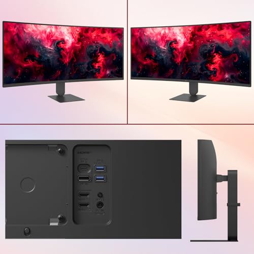 Image of LG 34 Inch UltraWide Curved Monitor, WQHD (3440 x 1440), 144Hz, AMD FreeSync Premium, HDR10, 99% sRGB, Dual Controller (KVM Switch), USB Type-C, HDMI, DisplayPort, Height /Tilt Adjustable Stand, Black