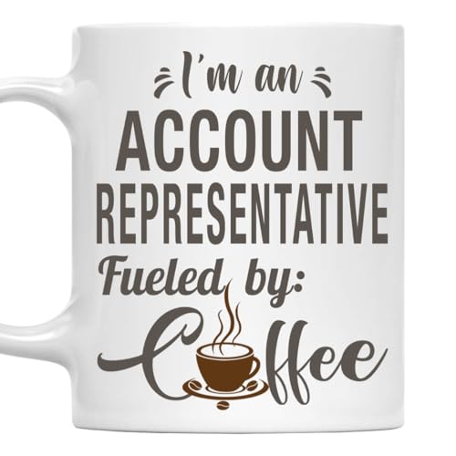 MONIZILUCKY I'm an Account Representative Mug, Fueled by Coffee Cup Gift