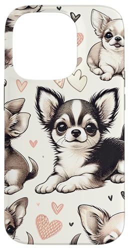 Beautiful Chihuahuas Pattern Cute Chihuahuas Case for iPhone 14 Pro