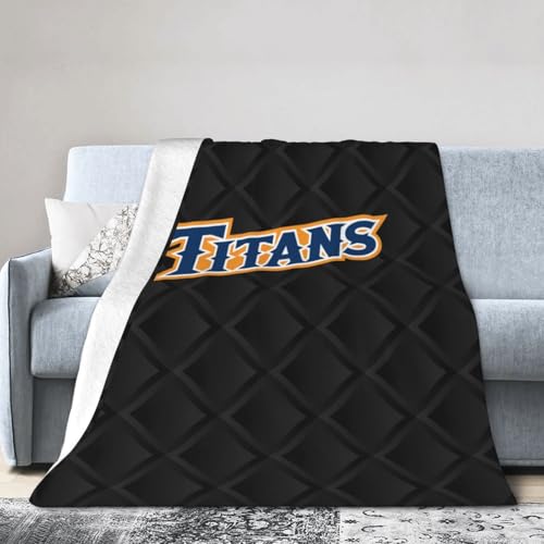 Cal State Fullerton Titans Fleece Blanket, Very Soft Microfiber Flannel Blanket for Couch Warm and Cozy for All Seasons