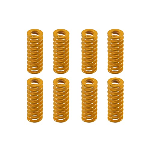 Aokin 3D Printer Bed Springs, 8mm OD 20mm Length Compression Mould Die Springs Light Load for Creality Ender 3, Ender 3 Pro, Ender 3 V2, Ender 3S 3D Printer, 8 Pcs