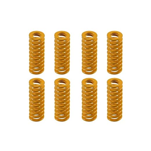 Aokin 3D Printer Bed Springs, 8mm OD 20mm Length Compression Mould Die Springs Light Load for Creality Ender 3, Ender 3 Pro, Ender 3 V2, Ender 3S 3D Printer, 8 Pcs