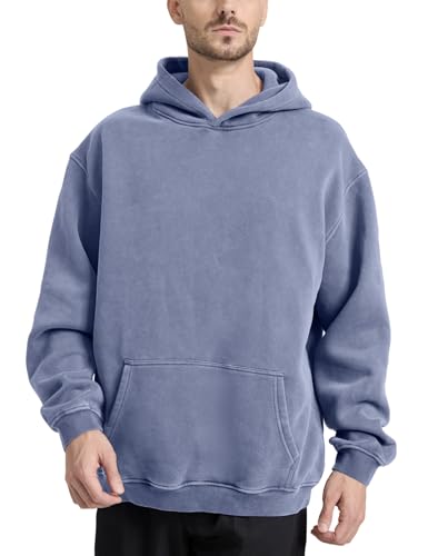 Image of Hatant Oversized Hoodie Sweatshirts for Men Couples Heavyweight Hoodies Pullover Vintage Mens Acid Wash Sweaters Clothes 2026