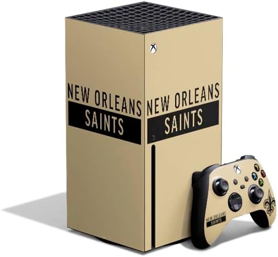 Skinit Decal Gaming Skin Compatible with Xbox Series X Bundle - Officially Licensed NFL New Orleans Saints Design
