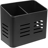 TOMETURE Eleganter Besteckhalter aus Edelstahl mit Abflusslöchern zur Praktischen Aufbewahrung von Essstäbchen und Küchenutensilien für Moderne Küchen