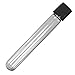 12x75mm Glass Test Tube, Screw Top, with Cap, Black, Karter Scientific 402C2 (Pack of 10)