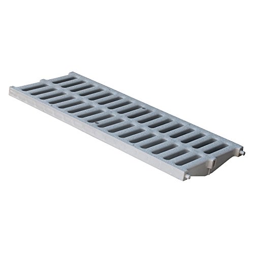 First Plast - Caniveaux PVC - Grille légère 23,00KN - PVC anti-choc - Gris - 200x500mm