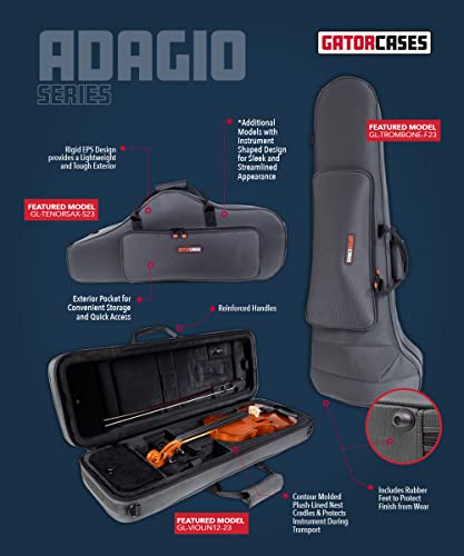 image for Gator Cases Adagio Series EPS Polyfoam Lightweight Case for 16 – 16.