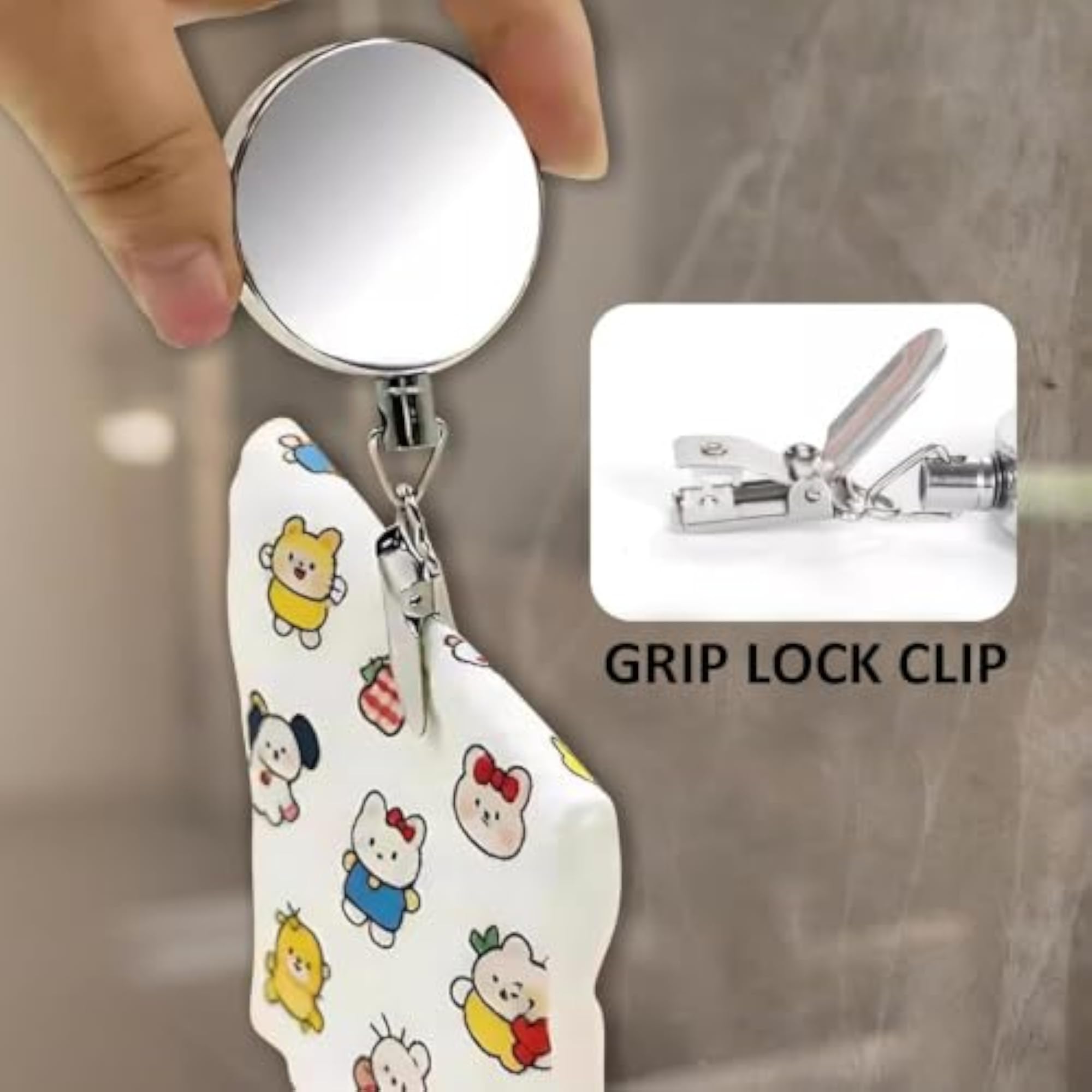 Retractable Towel Holder Clip Stainless Steel