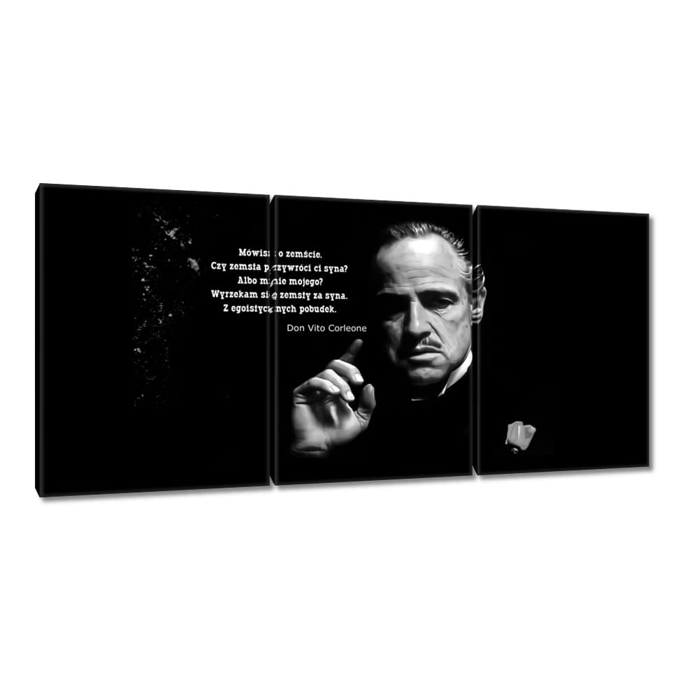 Décoration murale sur toile parrain Don grand format 210 x 100 cm tableau salon H6609M_PC3BH