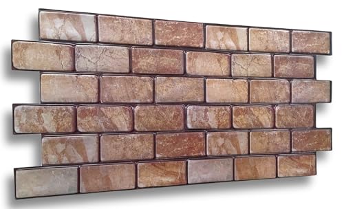 EURODECO | Pannelli decorativi da parete 3D 4 m² effetto pietra, 10 pezzi, pannelli da parete, rivestimento per soffitti, rivestimento in PVC, piastrelle da parete imitazione CPVC5