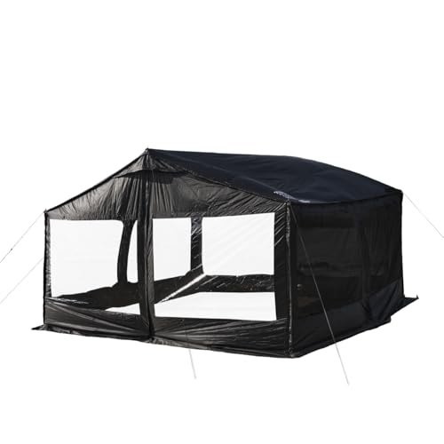 CAMVIL ZIP-TARP �l�p�` �h���^�[�v [�u���b�N�S���R�[�e�B���O] 5×4.5m ��^�L�����v �^�[�v �y�� ������ �Ռ��ՔM ���[�P�[�X�t �e���g���p�\ �L�����v �A�E�g�h�A �s�N�j�b�N (�~�GTPU�E�B���h�E)