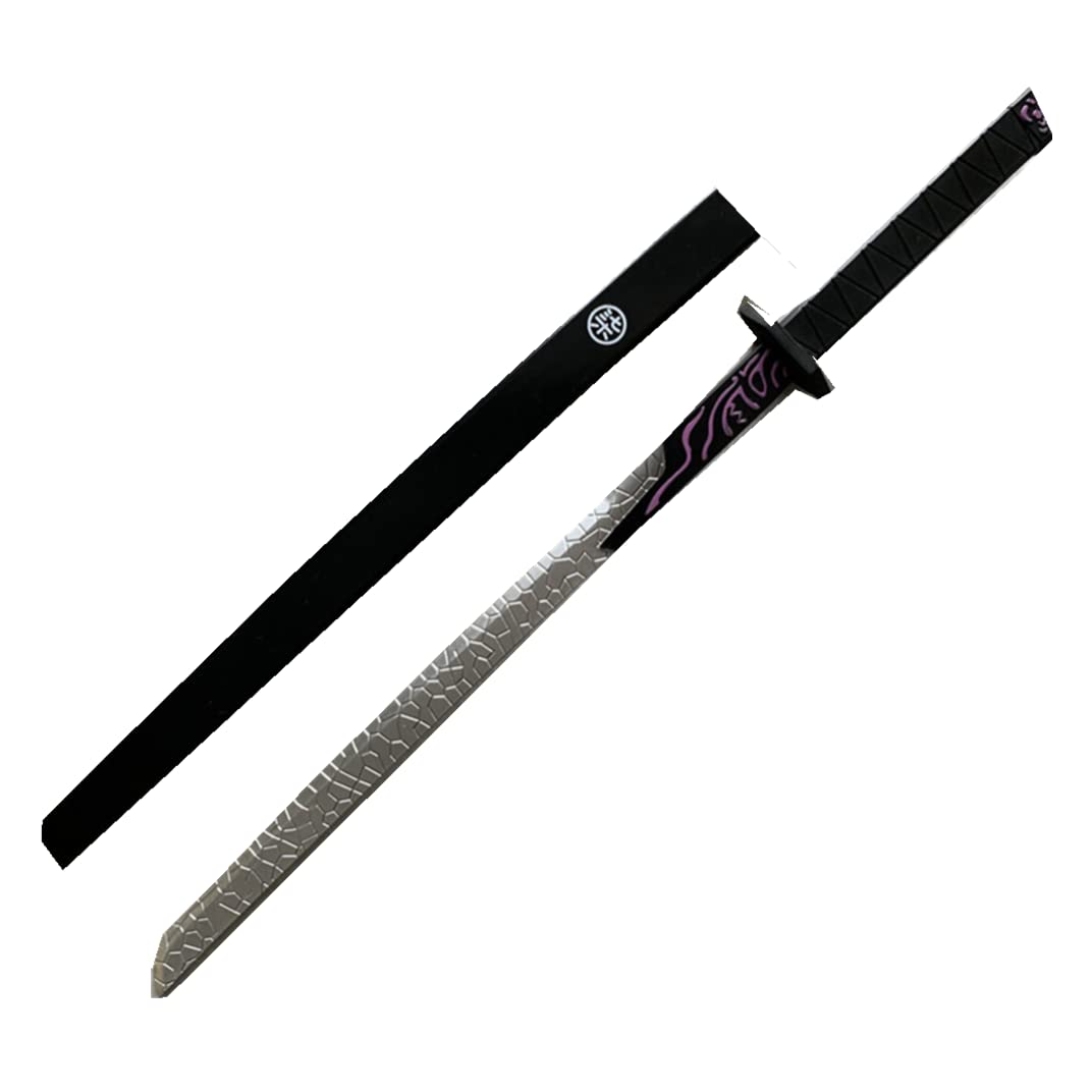 damdos Halloween Cosplay Requisite Assassinscre 567 Schwert Hitman Killer Sieben Aqi Schwerter Messer PU Schaum Waffen Geburtstagsgeschenke für Demon of Slayer Kamado Tanjirou