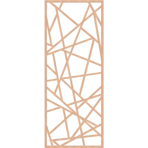 Image of Conway Decorative Pierced Fretwork Wood Wall Panels, 27 3 /8 inchW x 69 3 /8 inchH x 3 /8 inchT, Alder